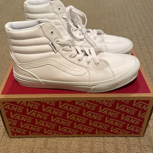 Vans White High-Top Sneakers - Picture 2 of 5